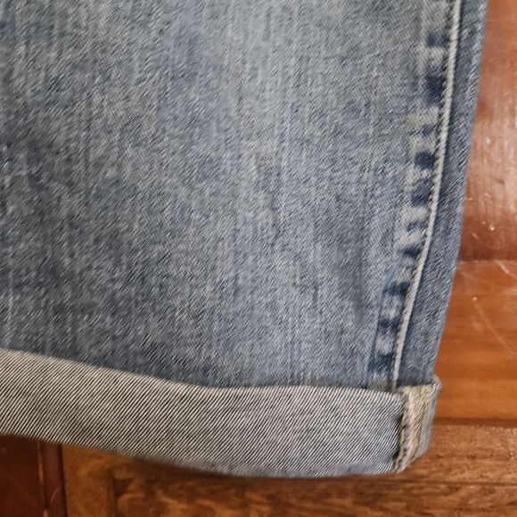 Tommy Hilfiger Boyfriend Jeans Women 6 Cuffed Crop Denim 100% Cotton Y2K - Picture 12 of 13